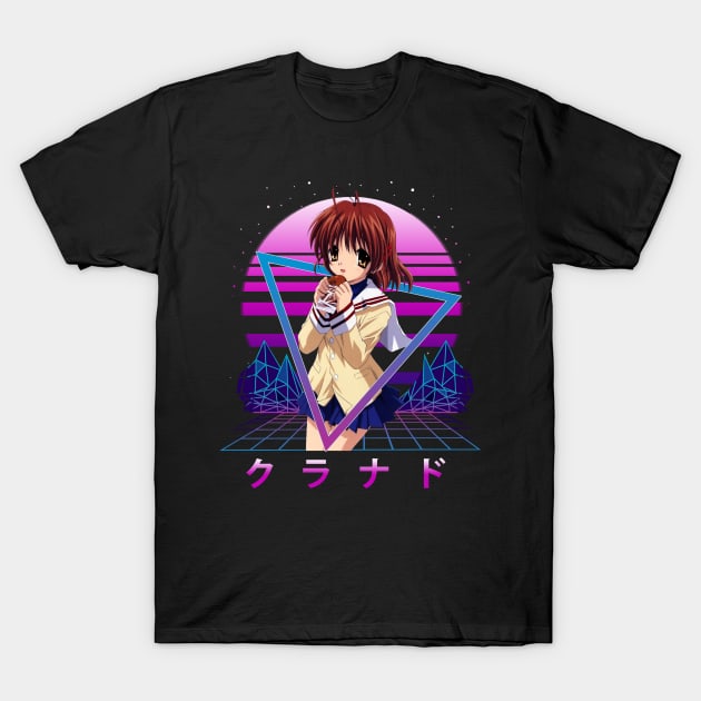 Funny Art Nagisa Clannad Japanese Anime T-Shirt by Cierra Bauch